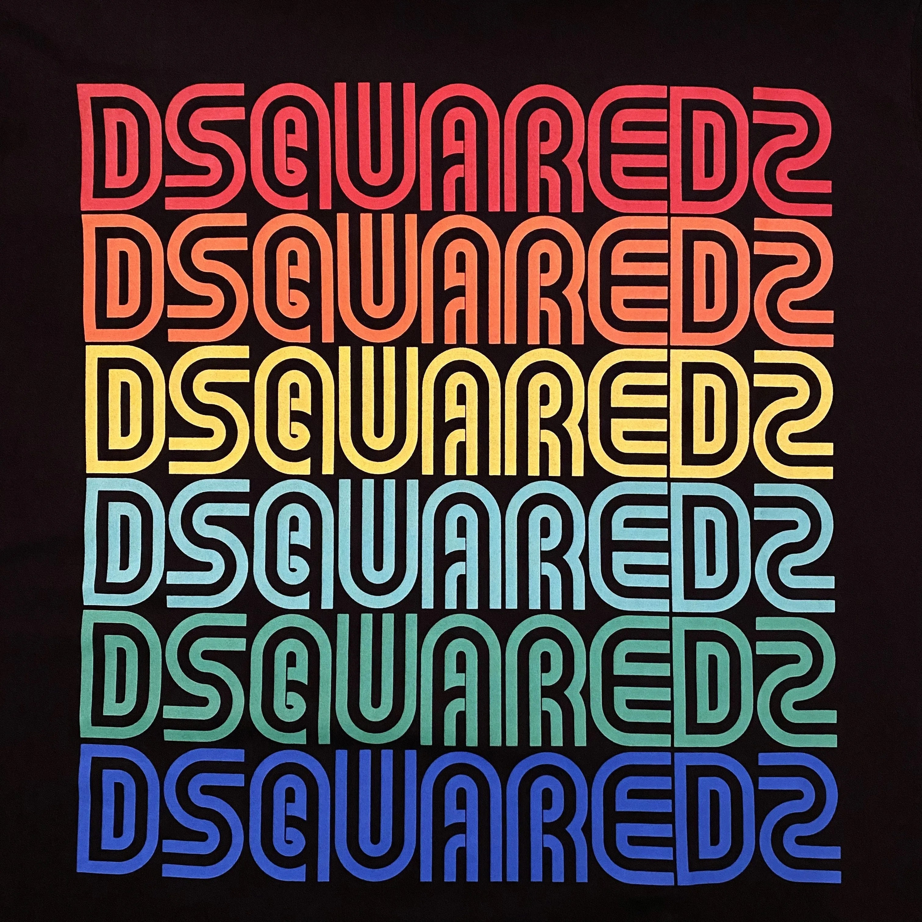 DSQUARED2 Black Multi Logo T-Shirt