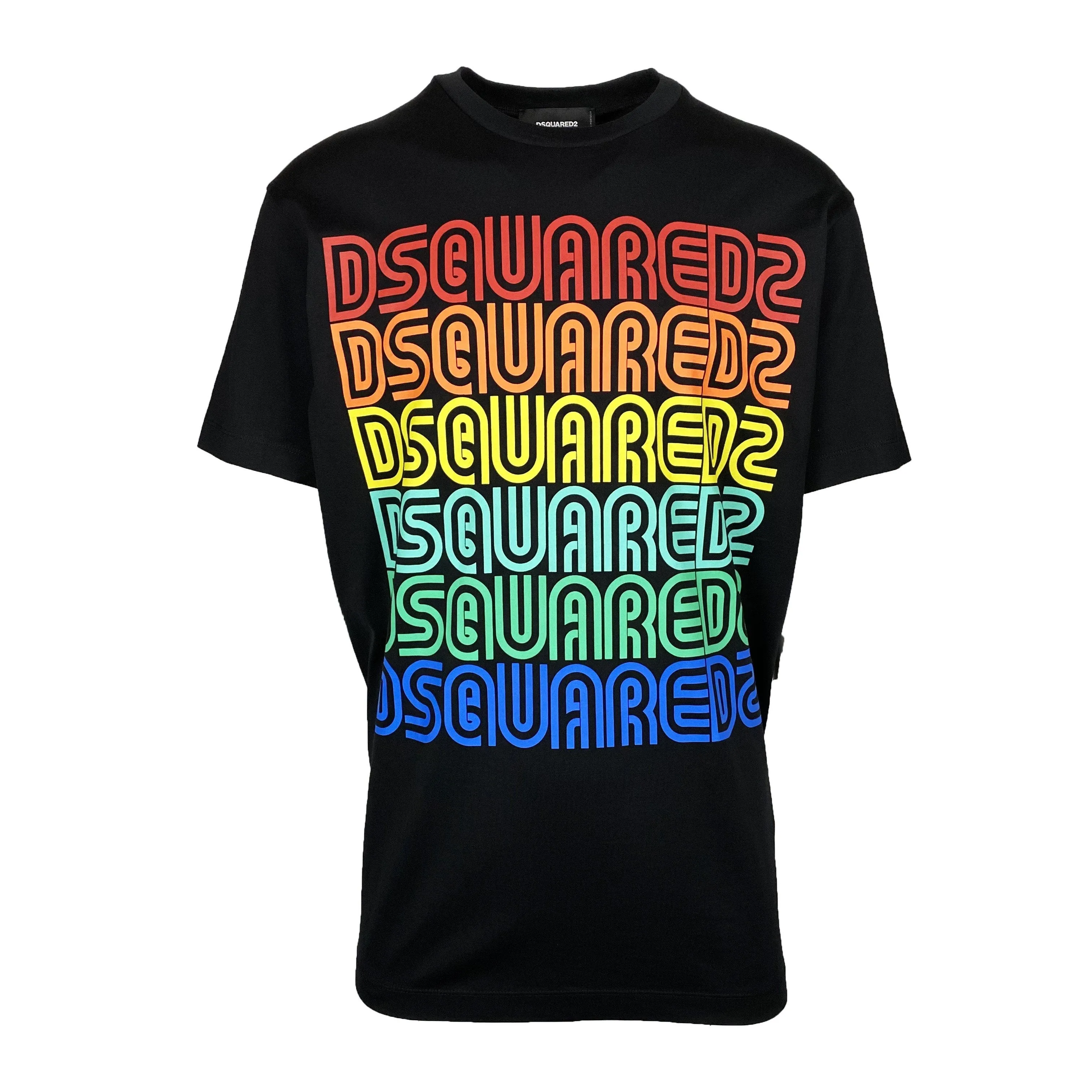 DSQUARED2 Black Multi Logo T-Shirt