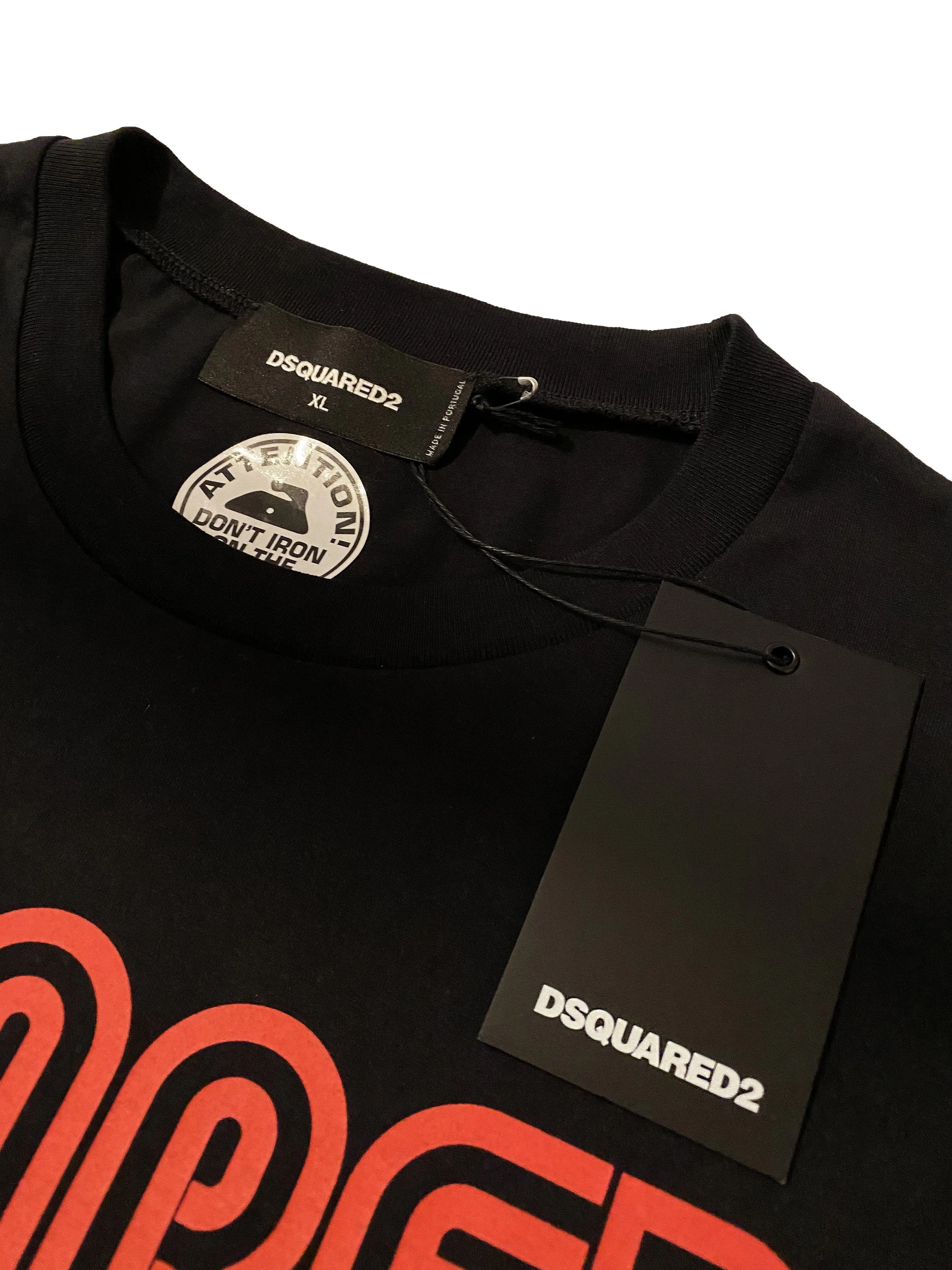 DSQUARED2 Black Multi Logo T-Shirt