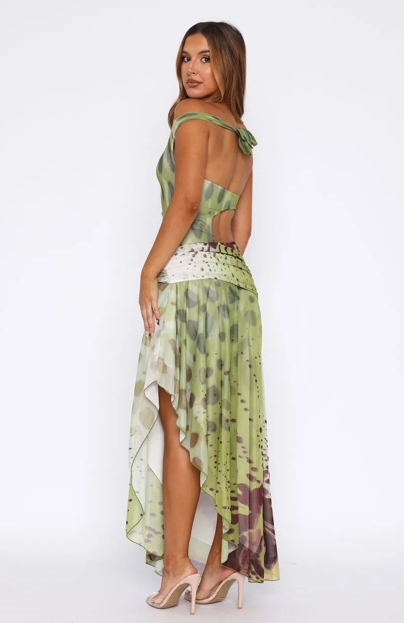 Florence Fling Maxi Dress Moss Blossom