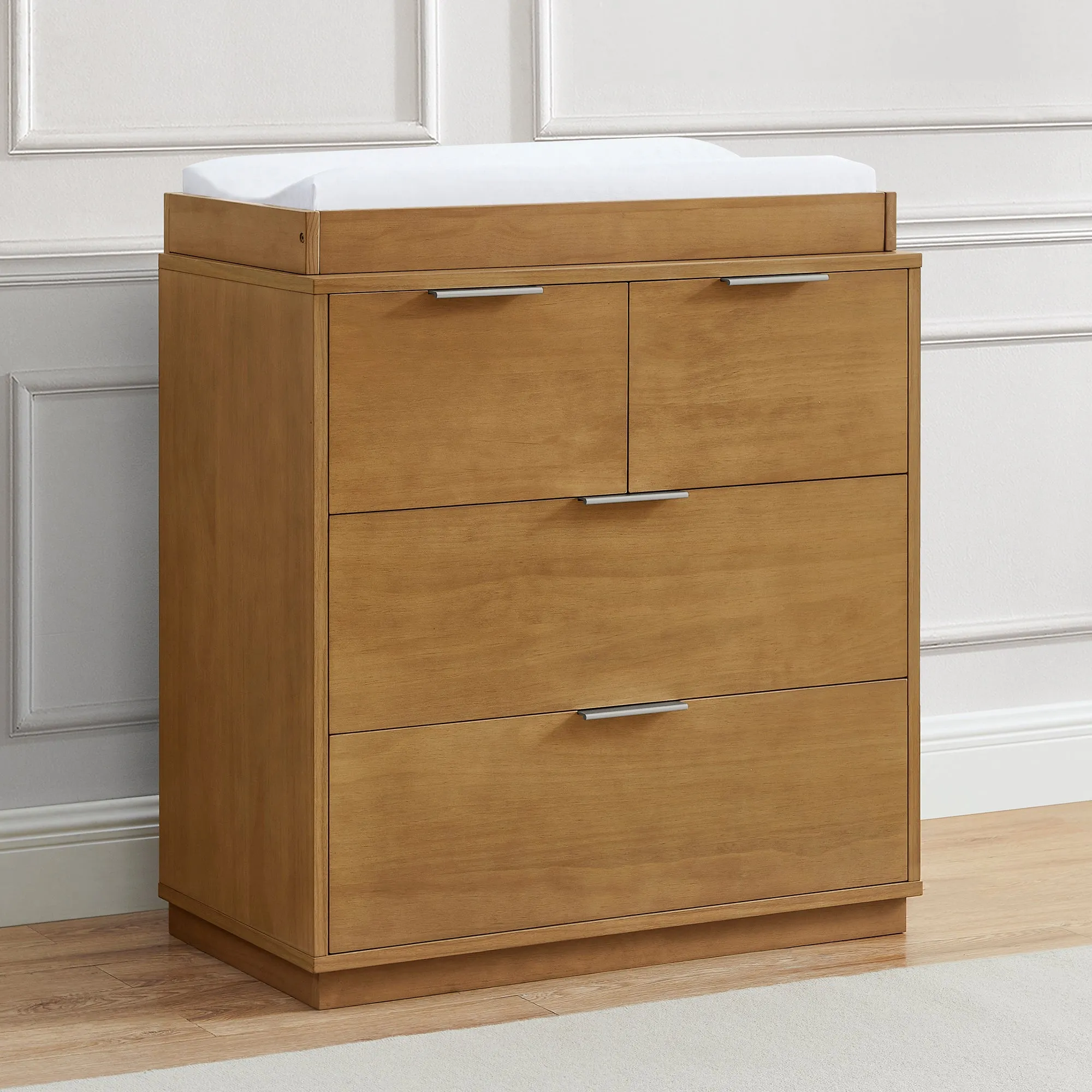 Forever 4 Drawer Dresser with Changing Top and Interlocking Drawers