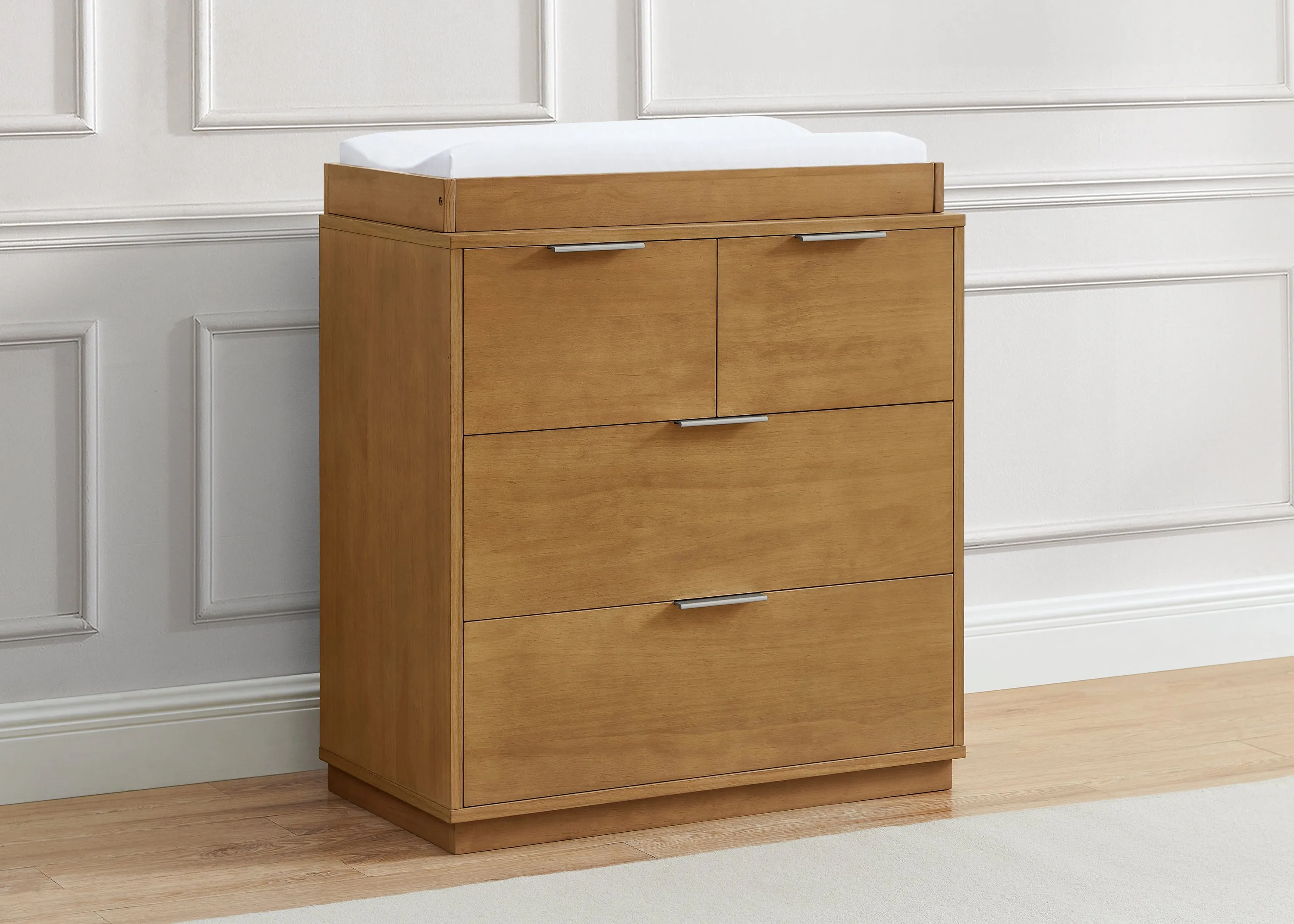 Forever 4 Drawer Dresser with Changing Top and Interlocking Drawers