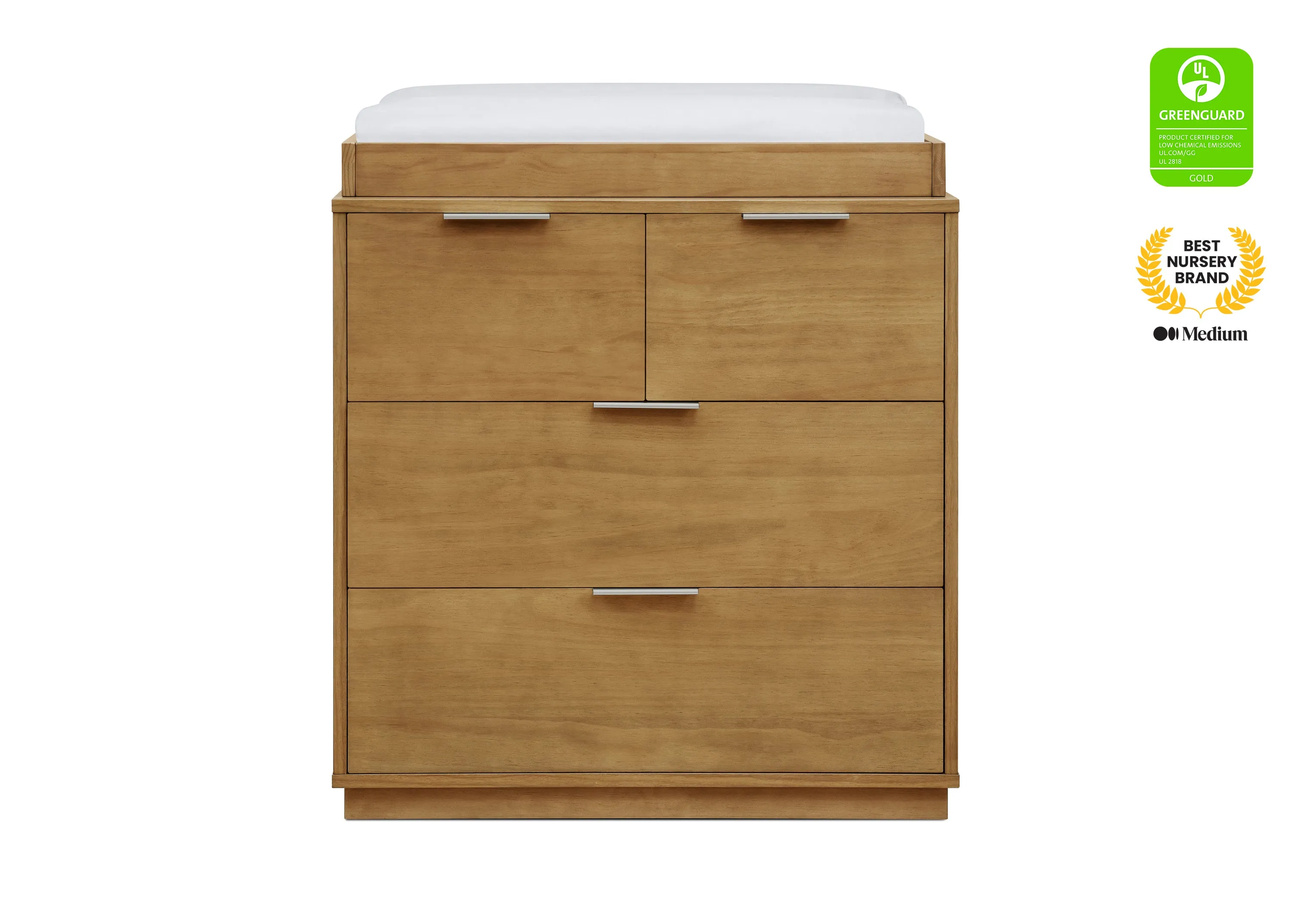 Forever 4 Drawer Dresser with Changing Top and Interlocking Drawers
