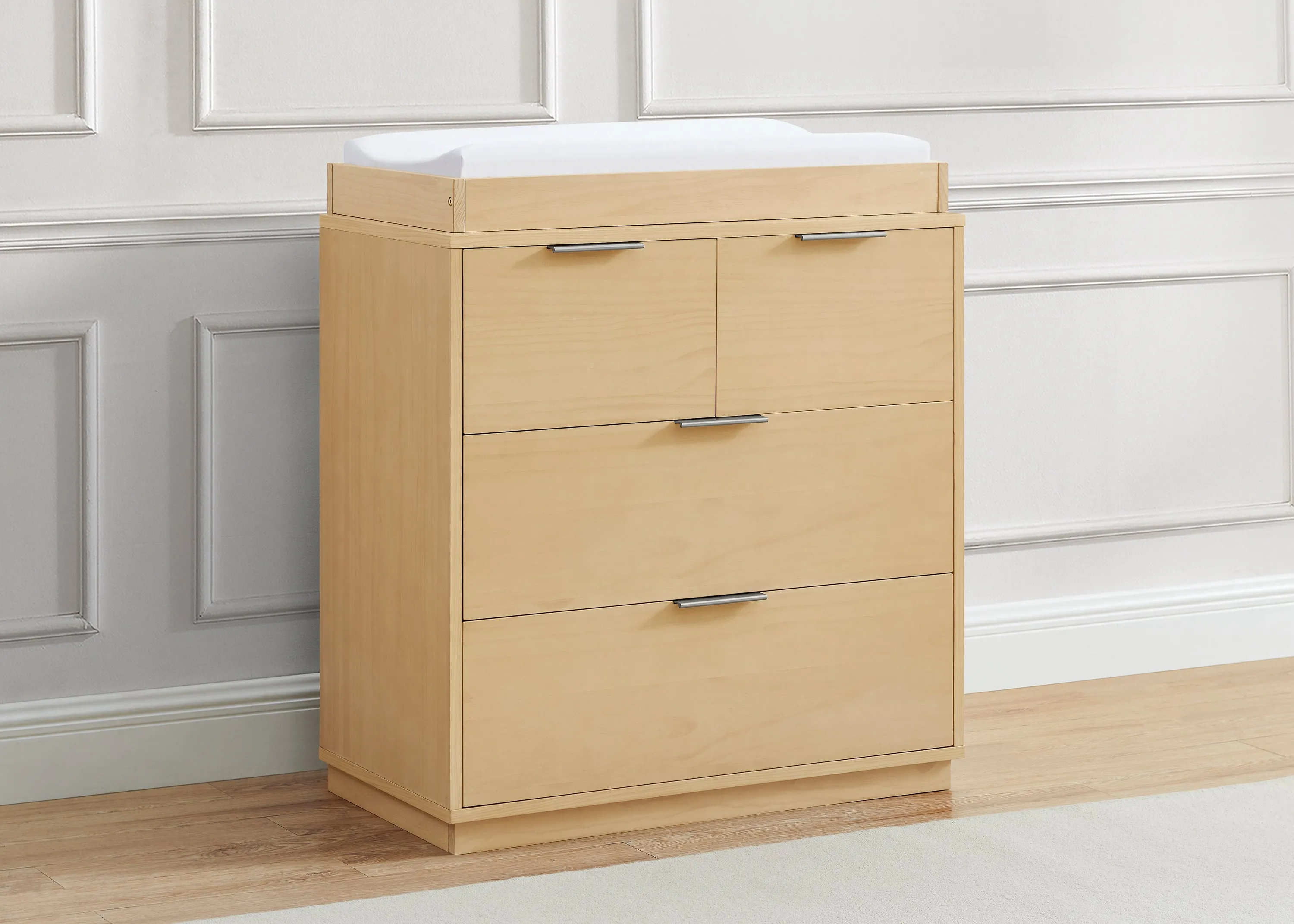 Forever 4 Drawer Dresser with Changing Top and Interlocking Drawers