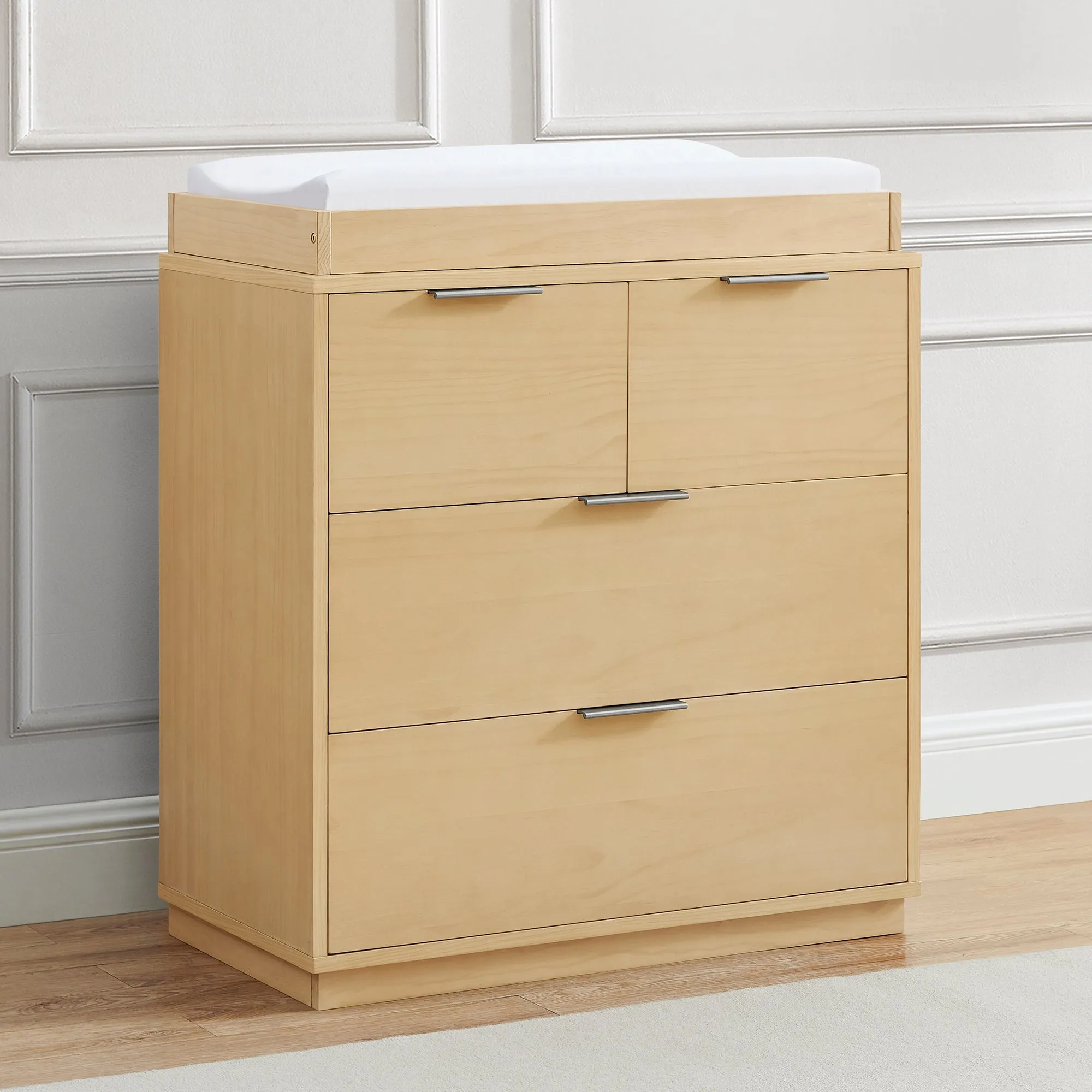 Forever 4 Drawer Dresser with Changing Top and Interlocking Drawers