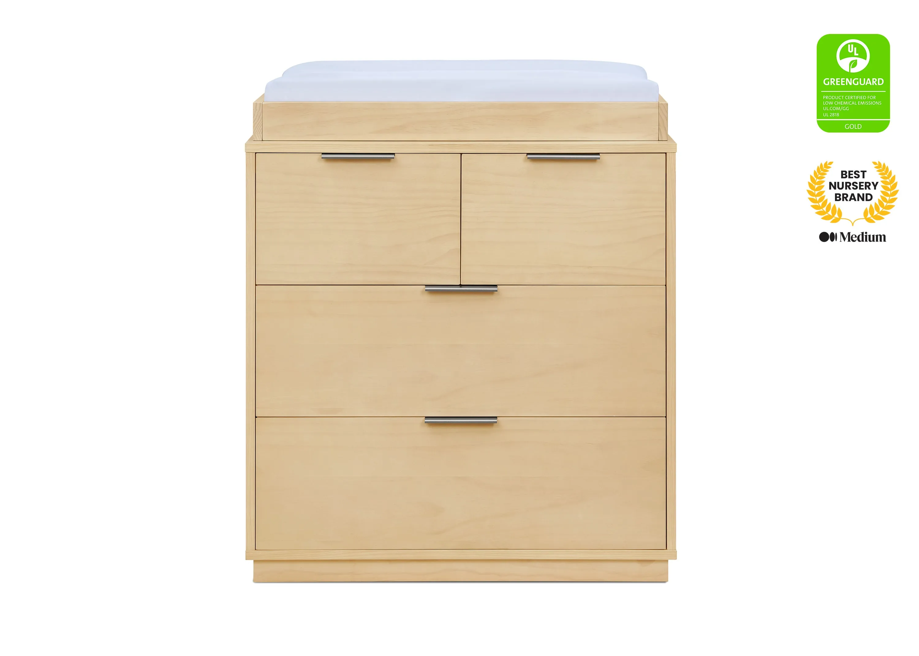 Forever 4 Drawer Dresser with Changing Top and Interlocking Drawers