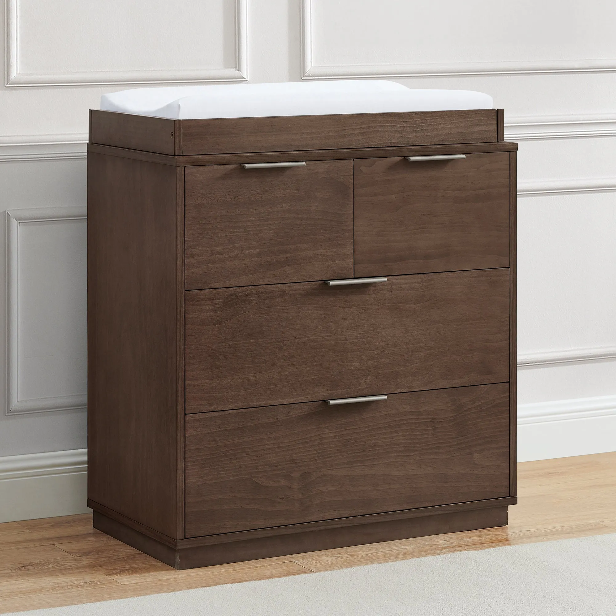 Forever 4 Drawer Dresser with Changing Top and Interlocking Drawers