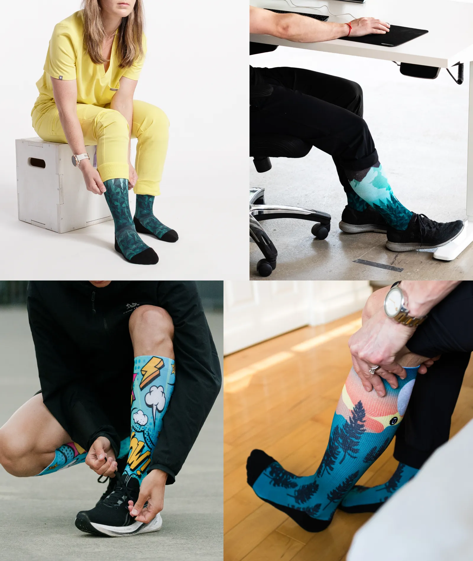 Free Ride Knee High Compression Socks