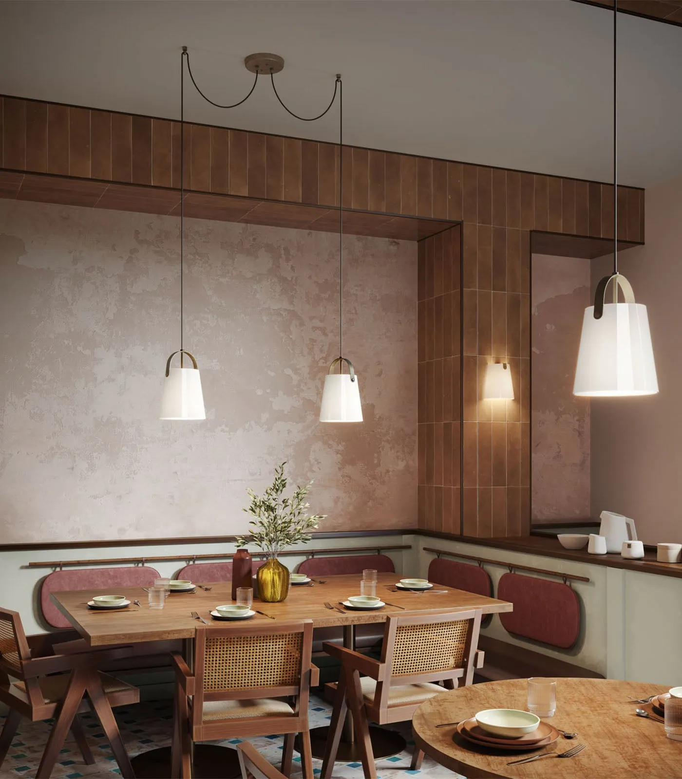 Frosted Glass Shade Pendant