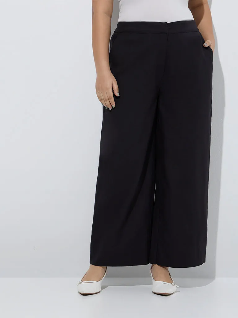 Gia Black High-Rise Trousers