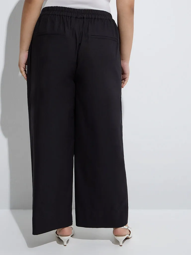 Gia Black High-Rise Trousers