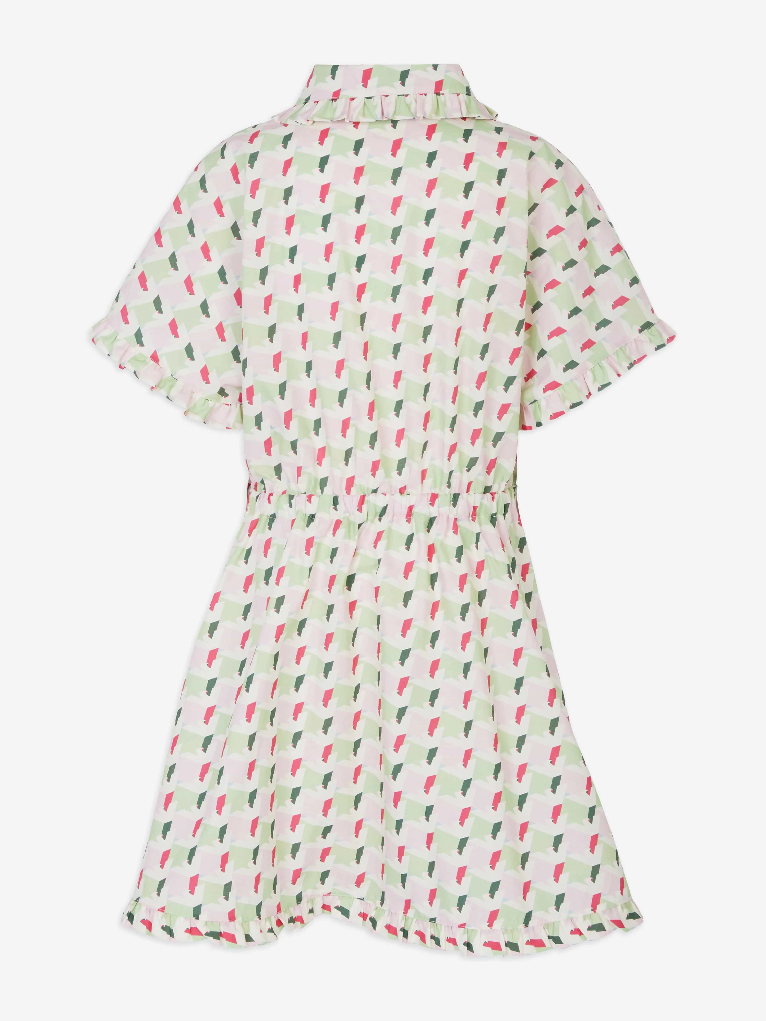 Girls 3D Logo Shirt Dress in Multicolour