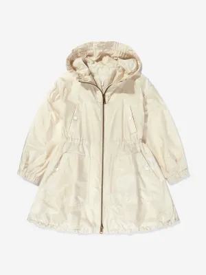 Girls Bessie Long Parka in Beige