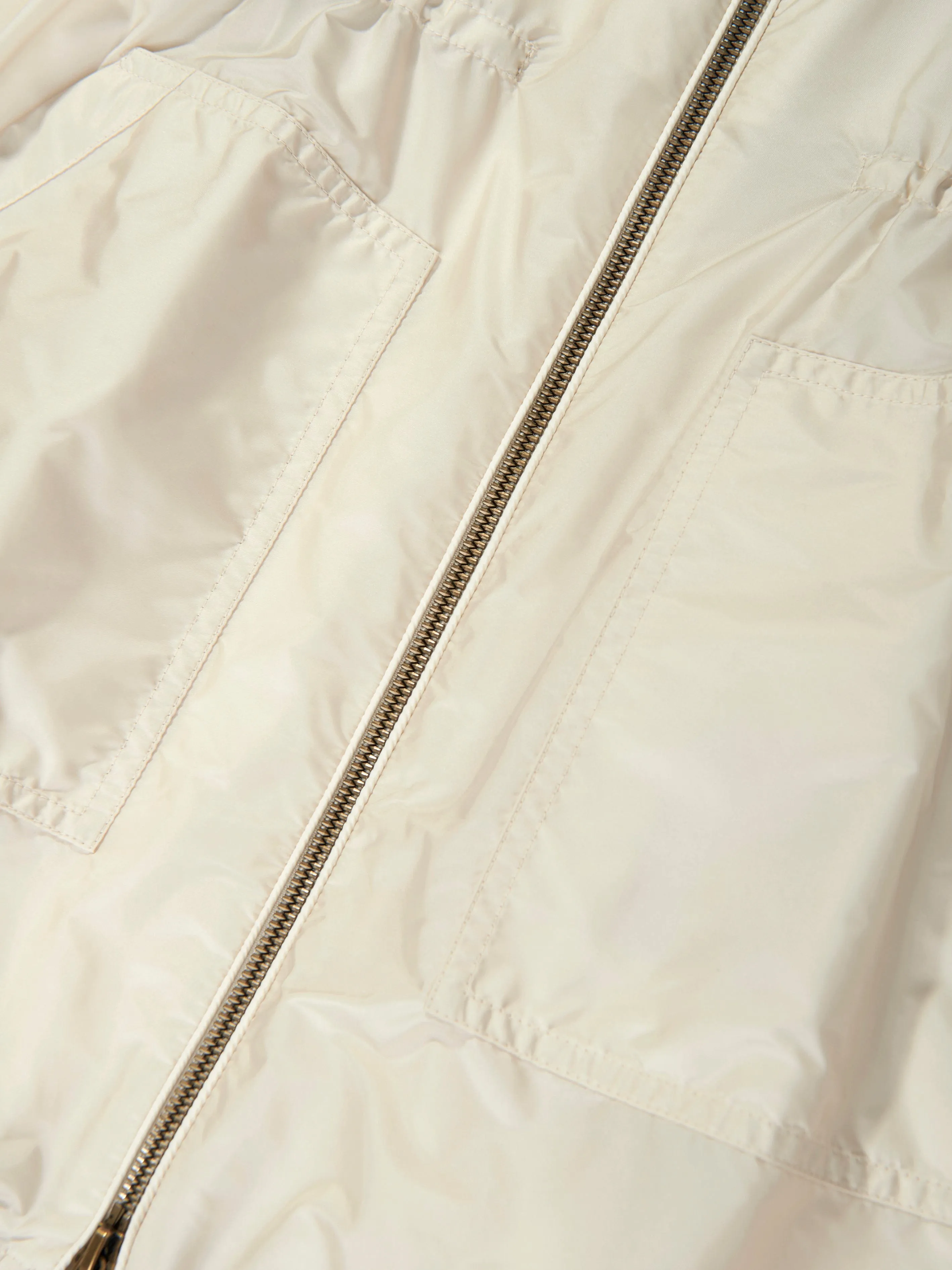 Girls Bessie Long Parka in Beige