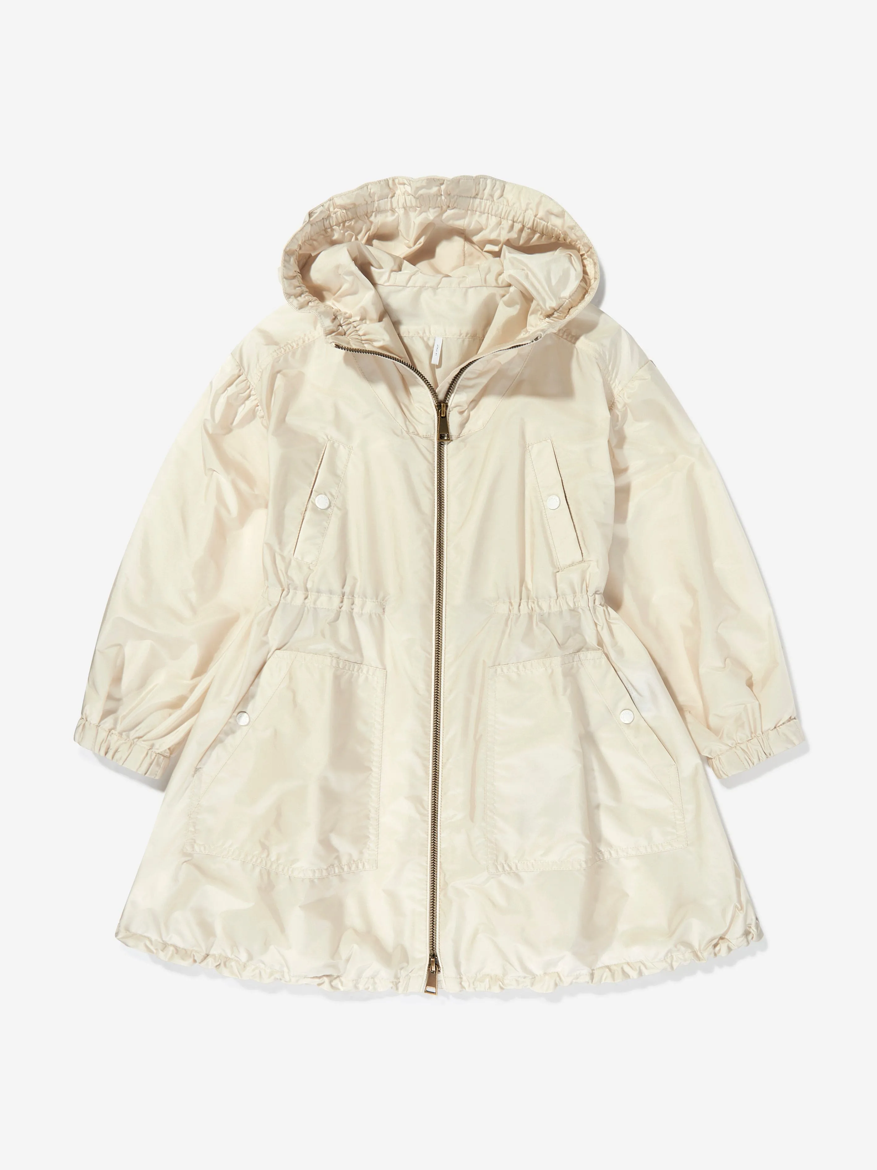 Girls Bessie Long Parka in Beige