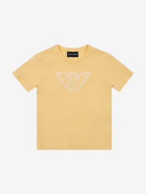 Girls Daisy Logo T-Shirt in Yellow