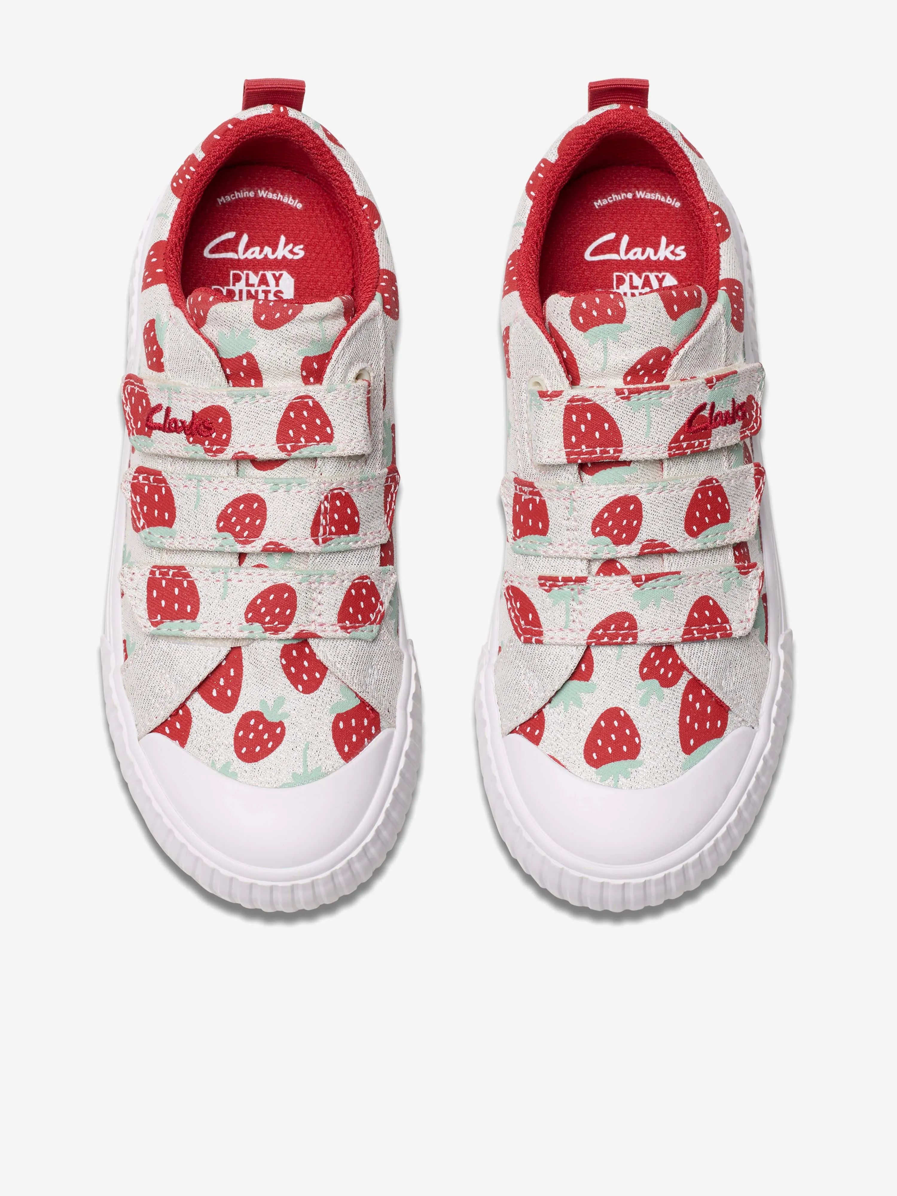 Girls Foxing Fraise Trainers in Beige