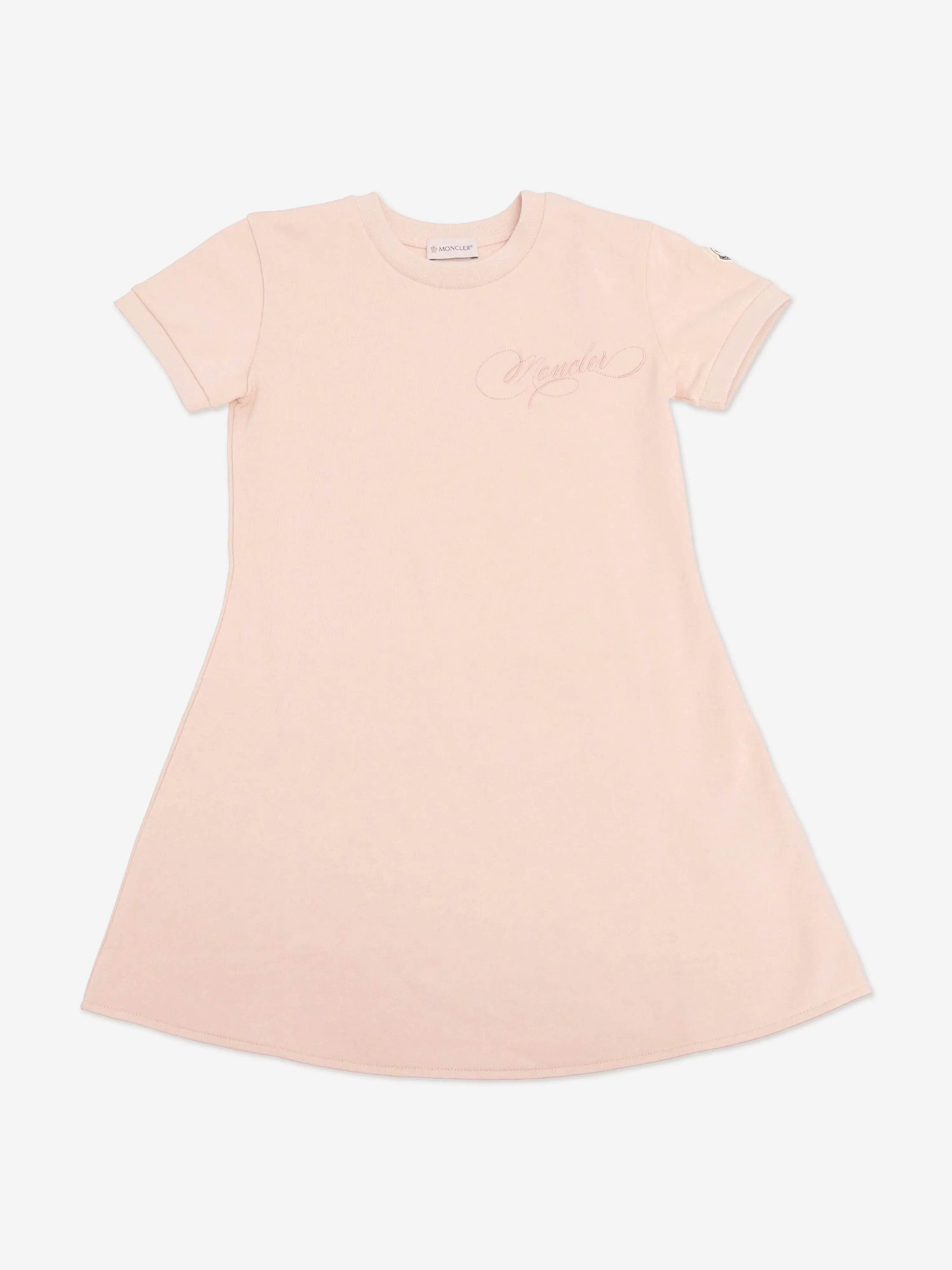 Girls Logo Jersey Dress in Pink