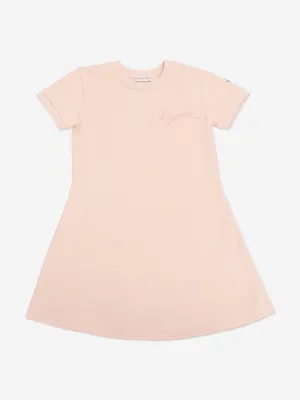 Girls Logo Jersey Dress in Pink