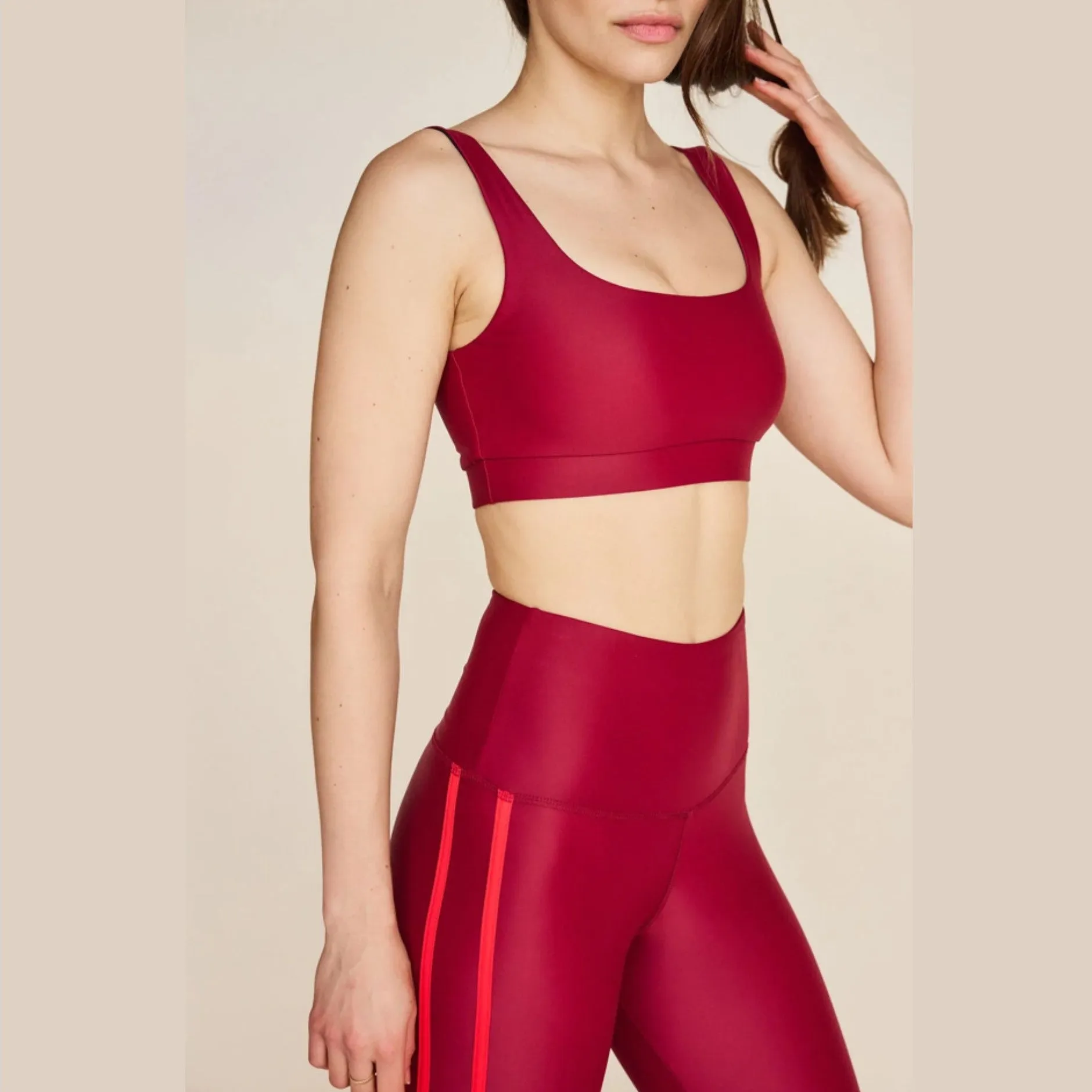 Havana Ankle Legging - Maroon
