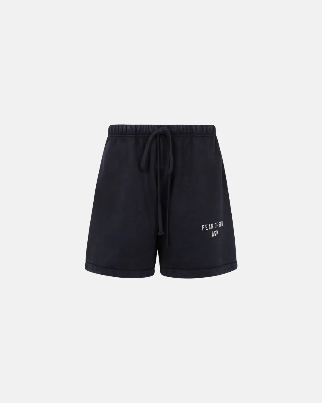 Heavy Fleece Soccer Short In Black