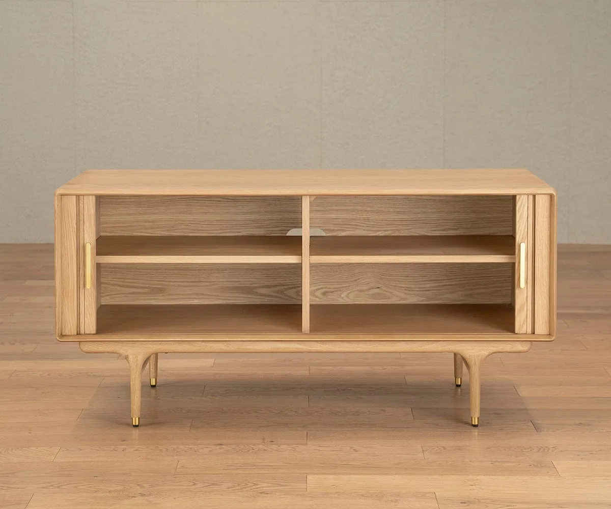 Hendrick 52" Media Stand II - White Oak