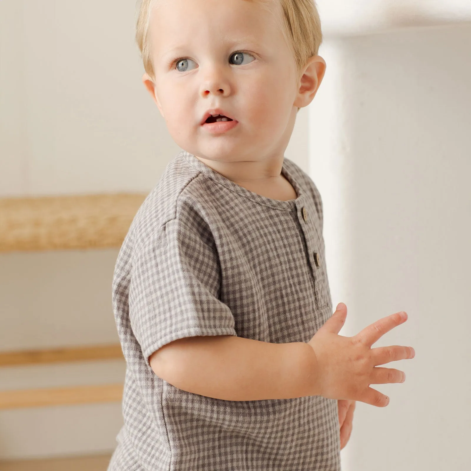 Henry Top - Blue Gingham - FINAL SALE