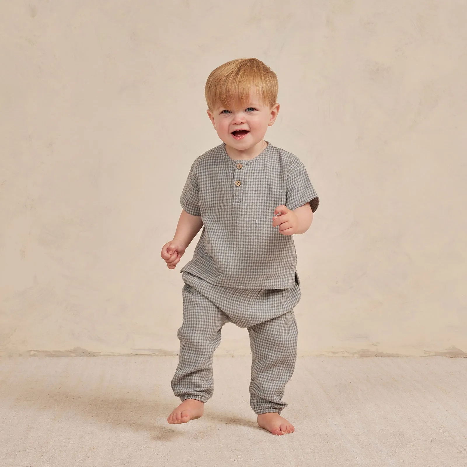 Henry Top - Blue Gingham - FINAL SALE