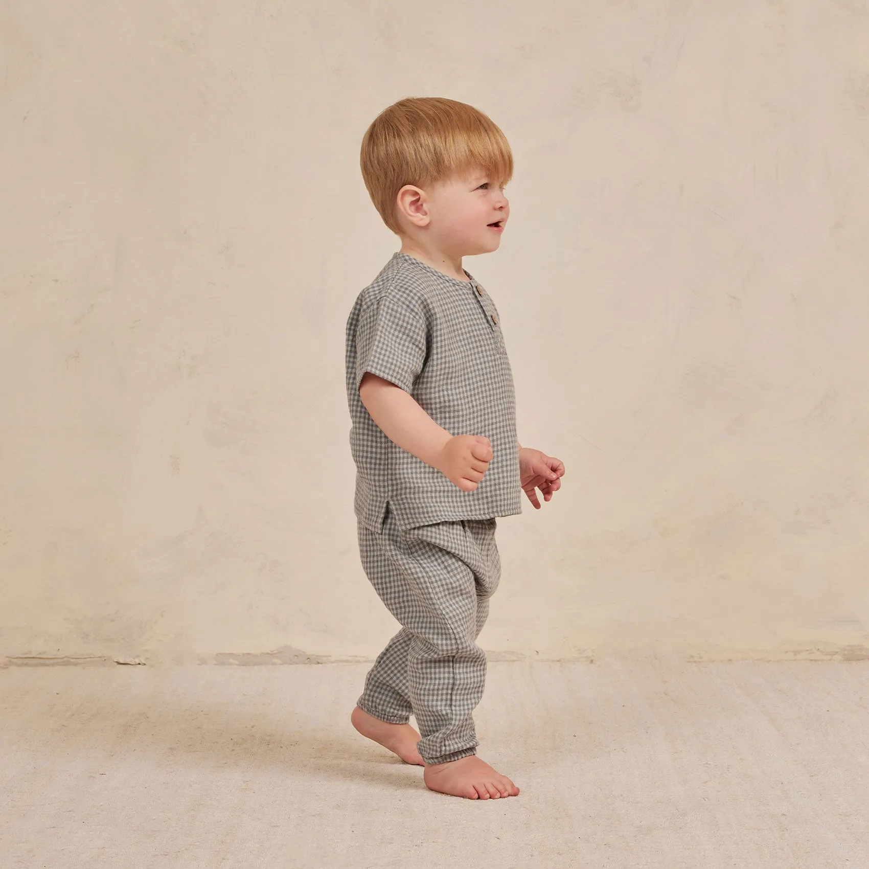 Henry Top - Blue Gingham - FINAL SALE