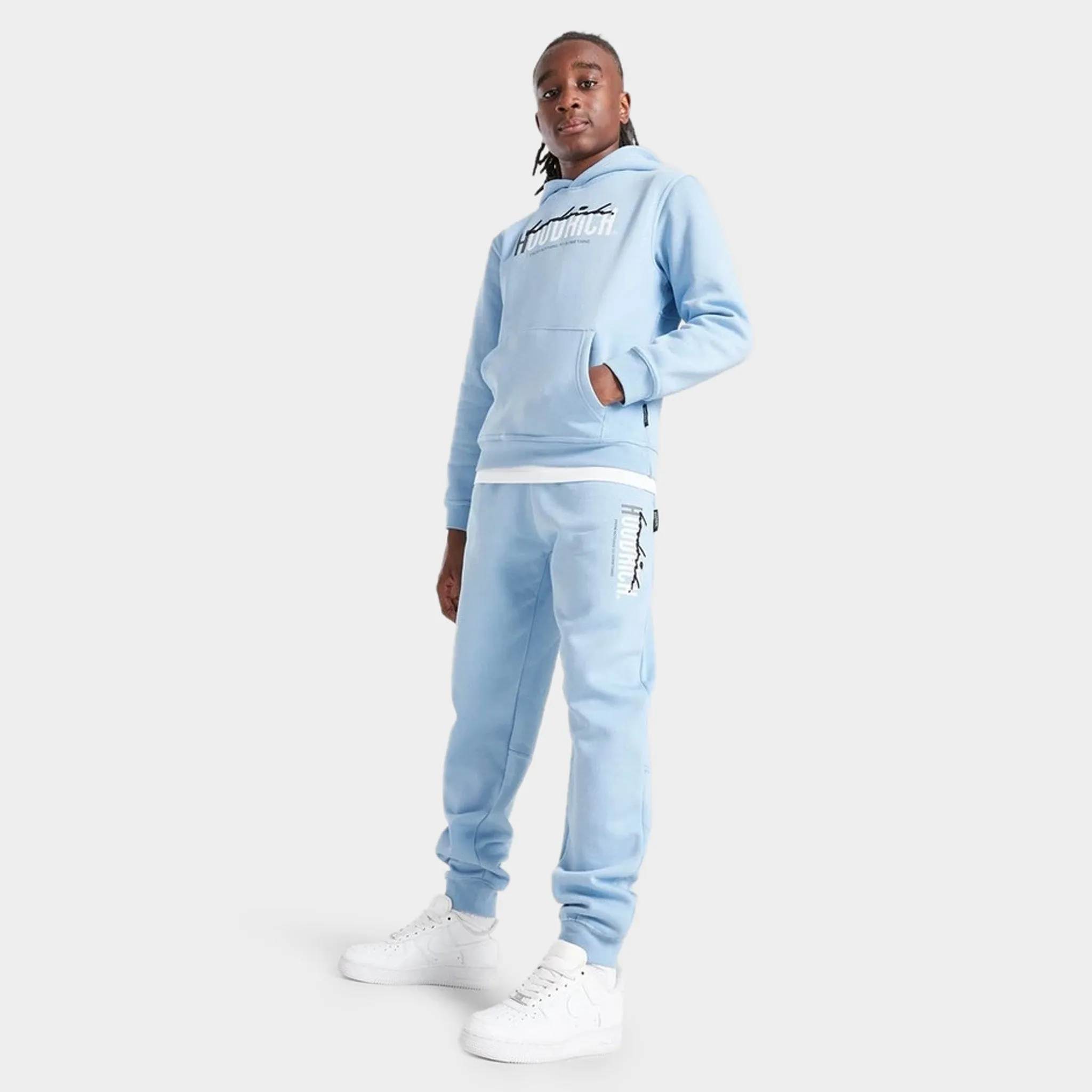 Hoodrich Junior Boys' Certify V2 Joggers Clear Sky / White - Black