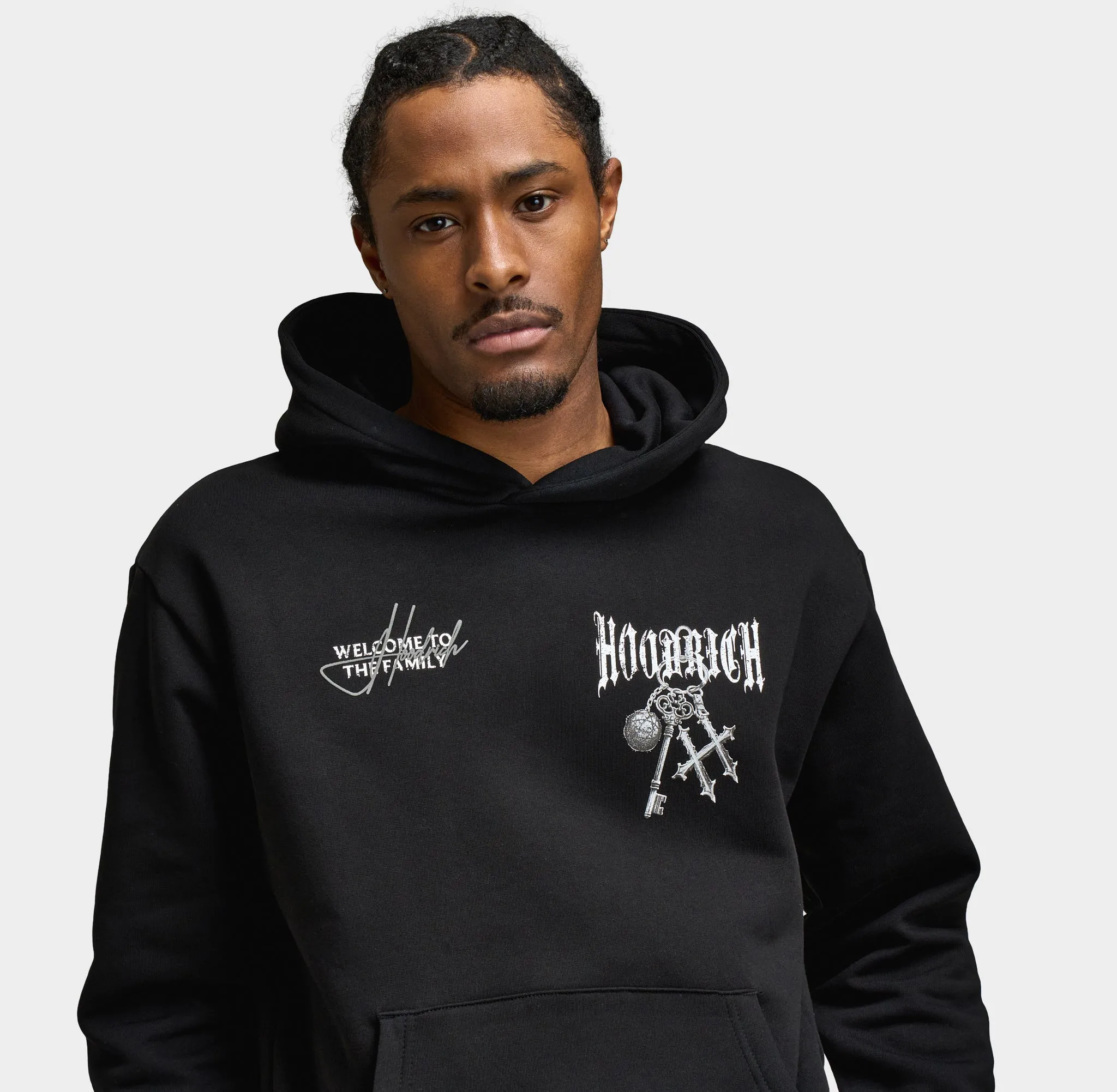 Hoodrich Rite Oversized Pullover Hoodie Black / White - Lava Smoke