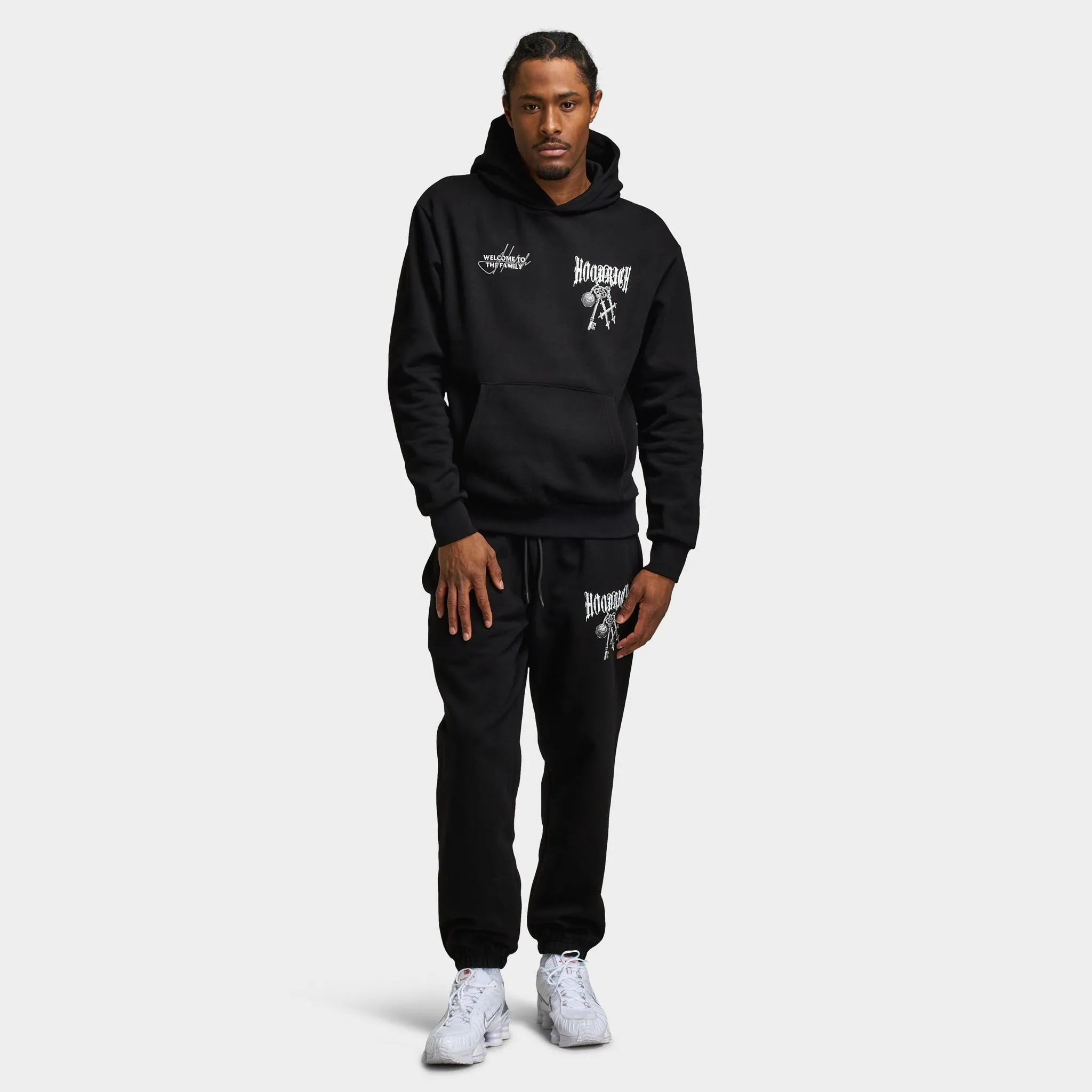 Hoodrich Rite Oversized Pullover Hoodie Black / White - Lava Smoke