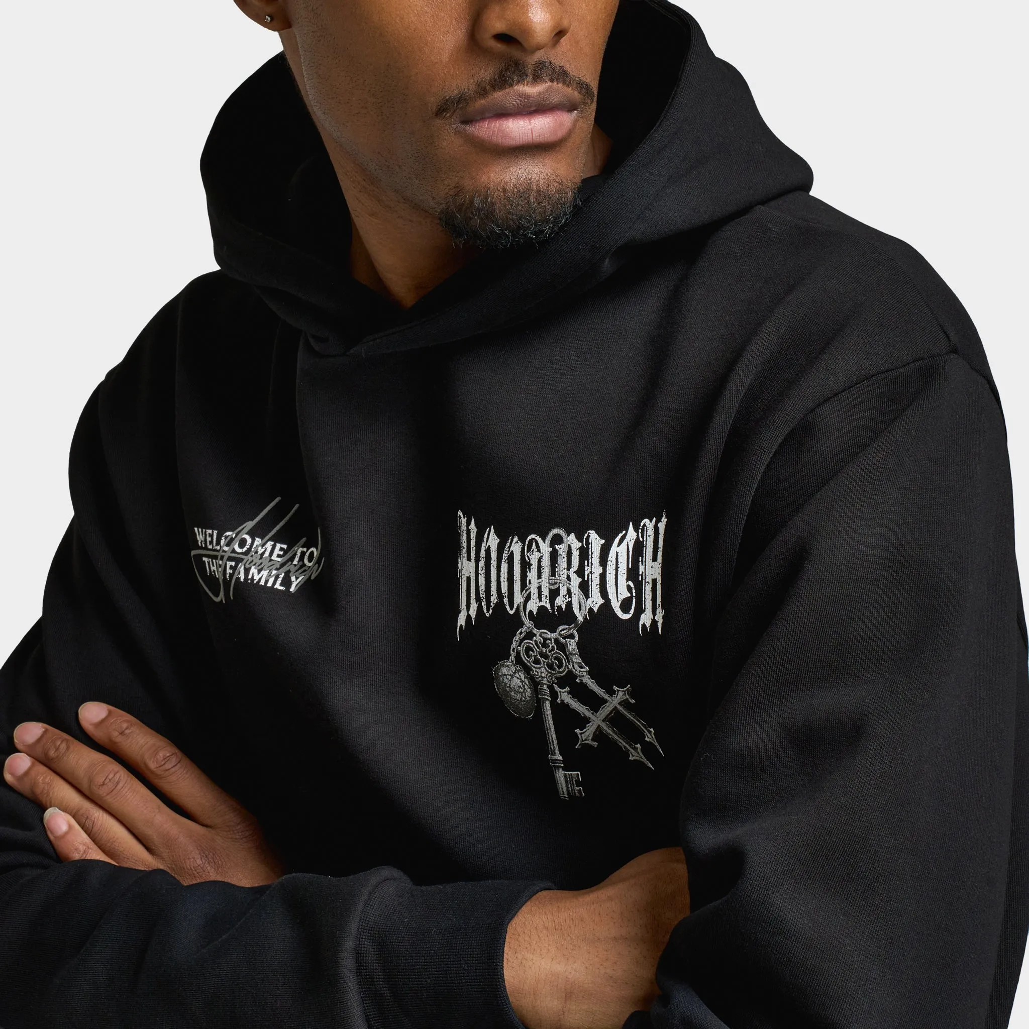 Hoodrich Rite Oversized Pullover Hoodie Black / White - Lava Smoke