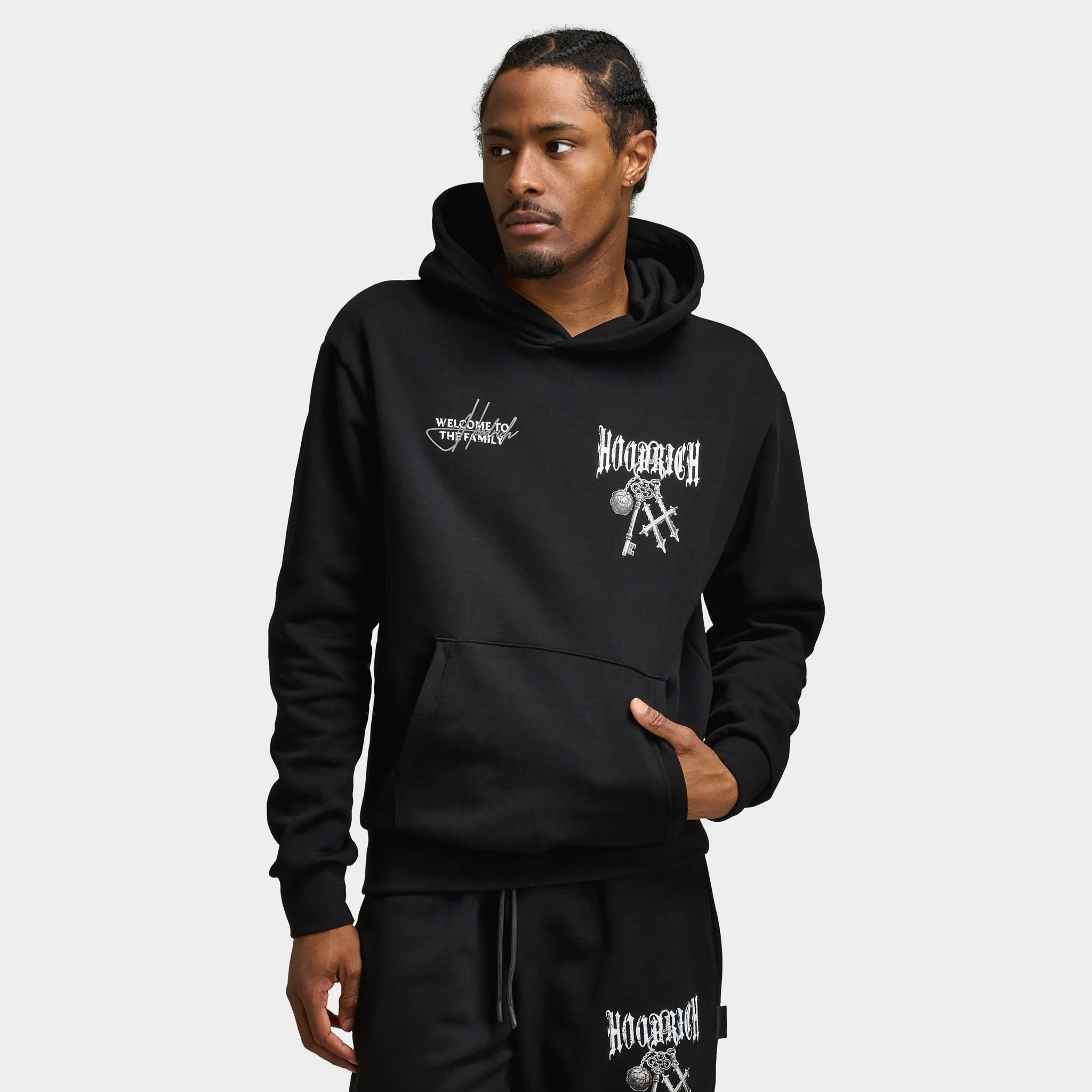Hoodrich Rite Oversized Pullover Hoodie Black / White - Lava Smoke