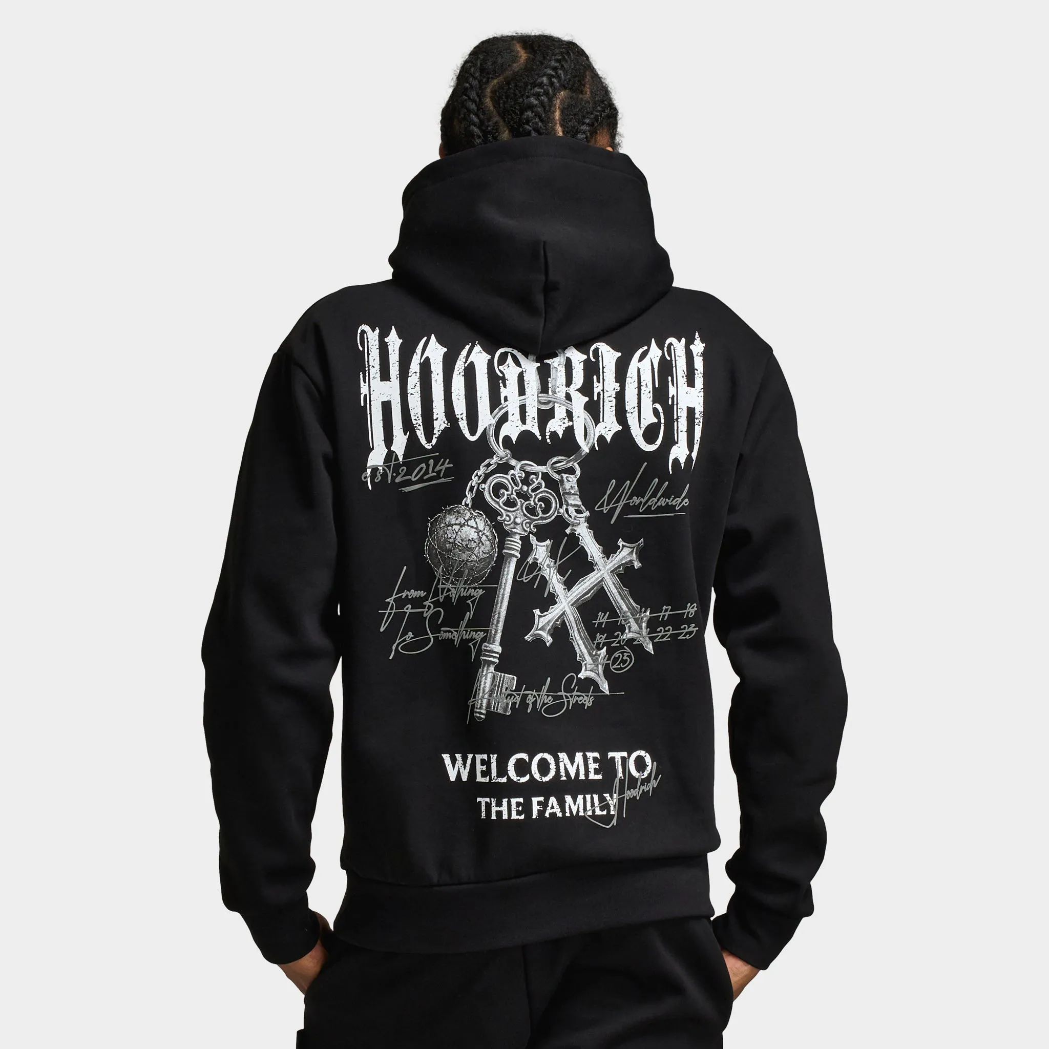 Hoodrich Rite Oversized Pullover Hoodie Black / White - Lava Smoke
