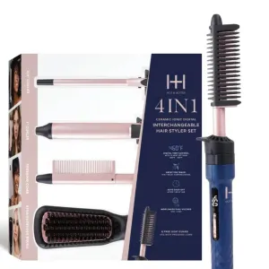 Hot & Hotter 4 in 1 Ceramic Ionic Digital Interchangeable Hair Style Set