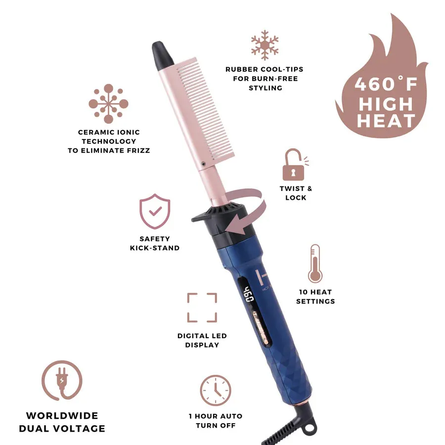 Hot & Hotter 4 in 1 Ceramic Ionic Digital Interchangeable Hair Style Set