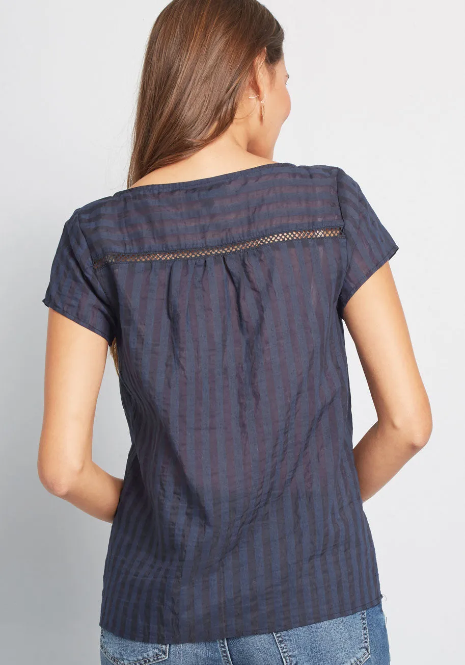 I'm Boxy Linen-Blend Blouse