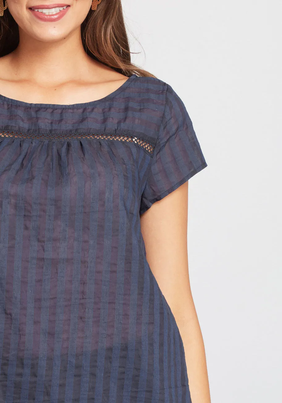 I'm Boxy Linen-Blend Blouse