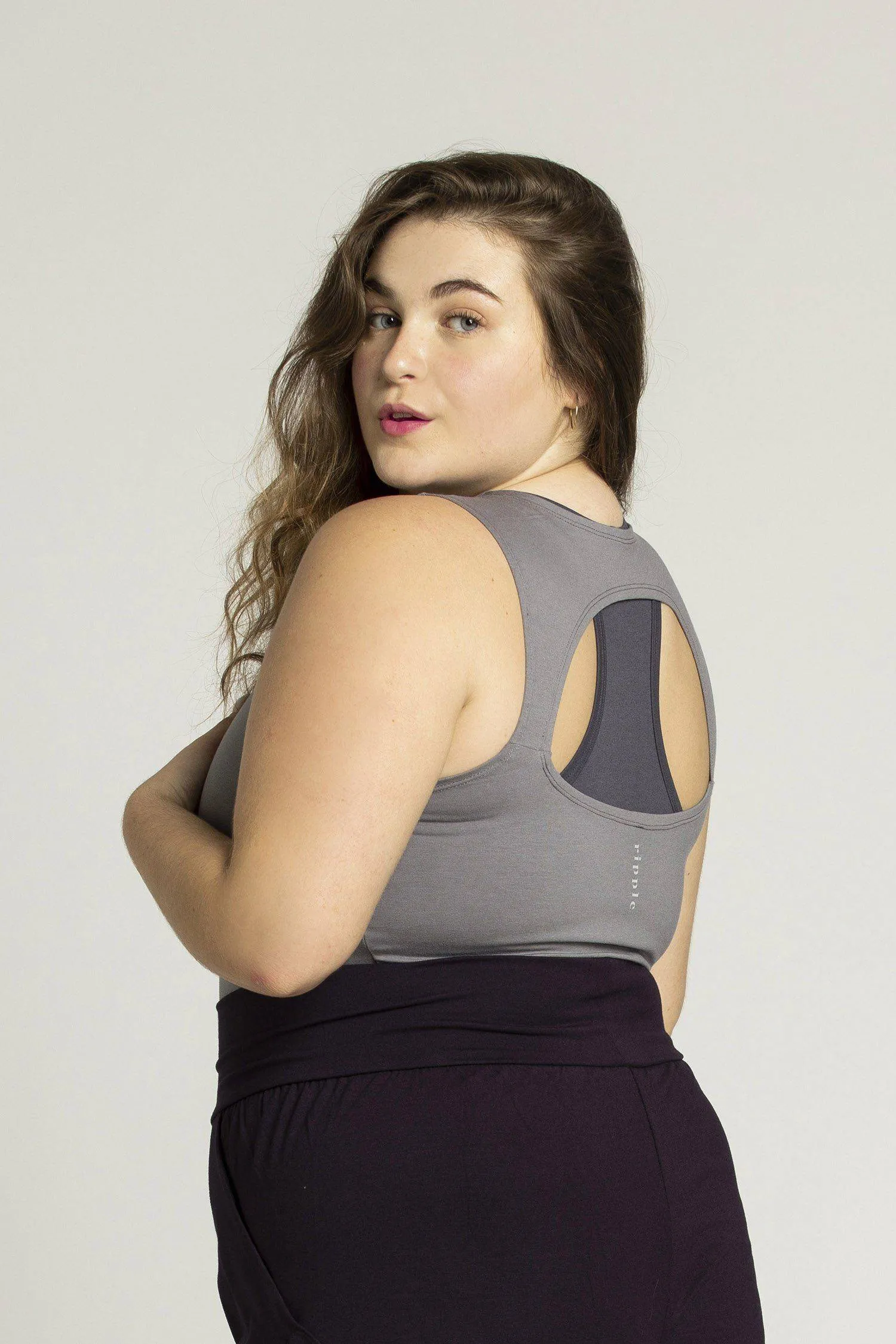 I'mPerfect Half Moon Open Back Tank Top 50%off