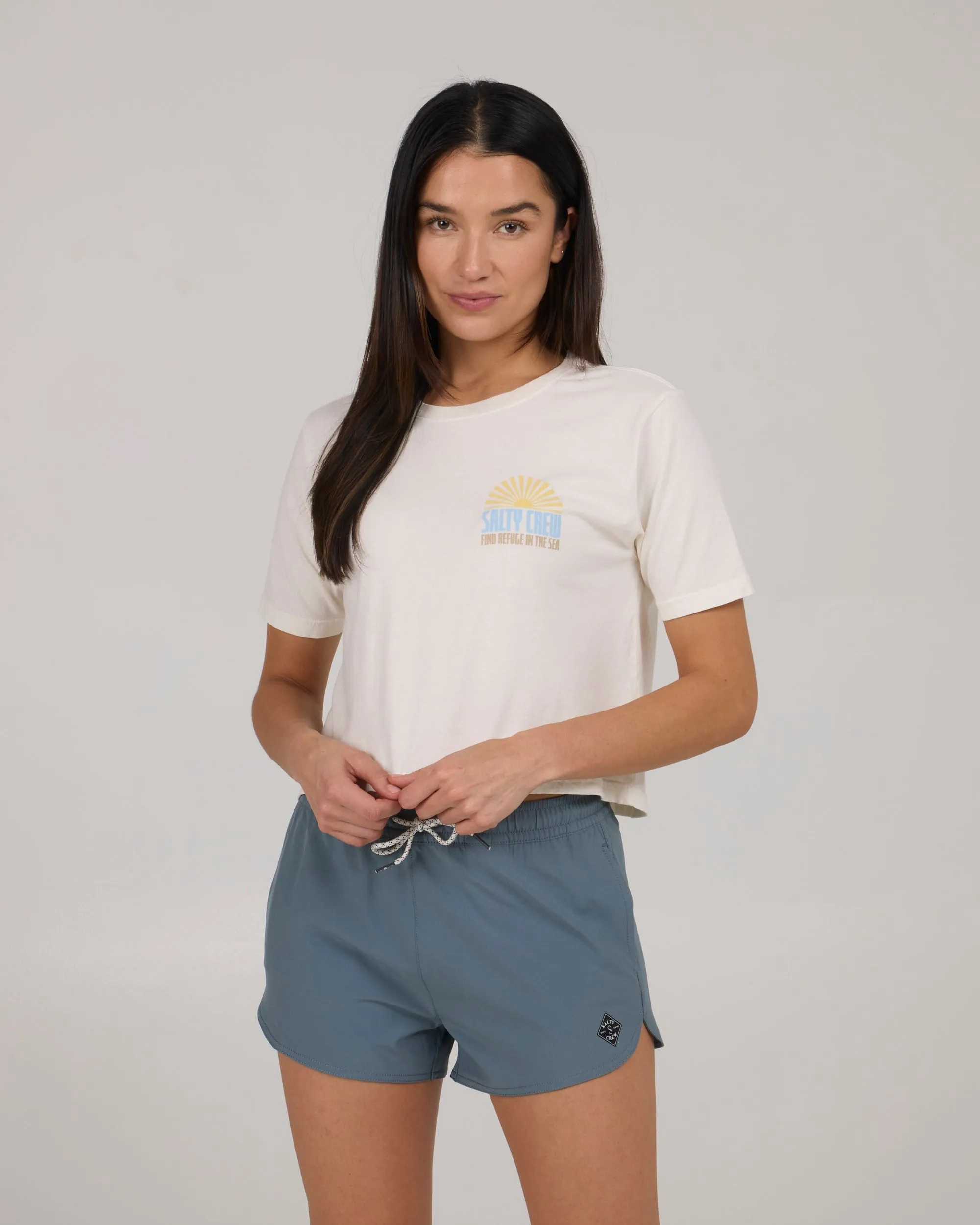 In The Rays Crop Tee - Off White