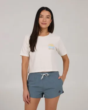 In The Rays Crop Tee - Off White