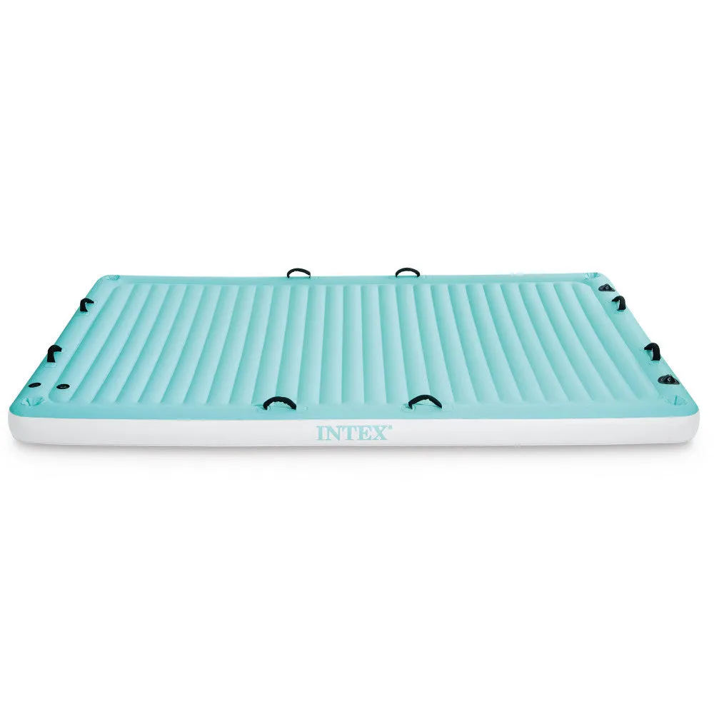 Intex Teal & White Floating Water Lounge - Spacious Pool Float