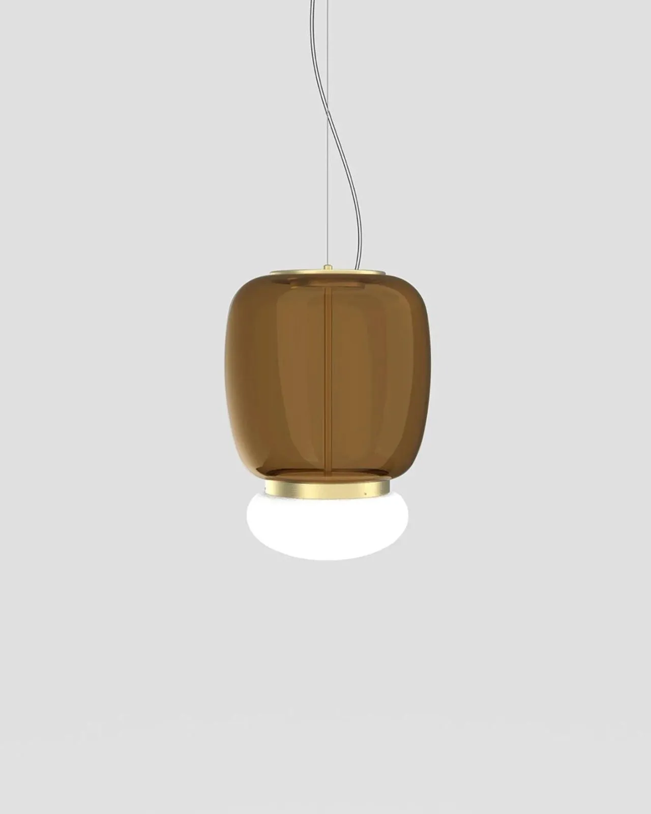 Italian Double Glass Shade Pendant