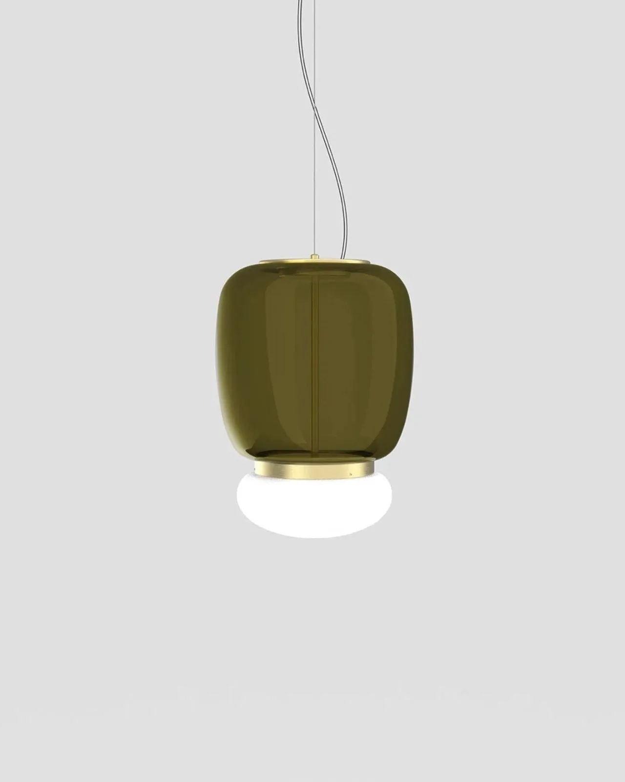 Italian Double Glass Shade Pendant