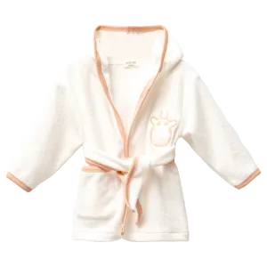Ivory Giraffe Graphic Bathrobe