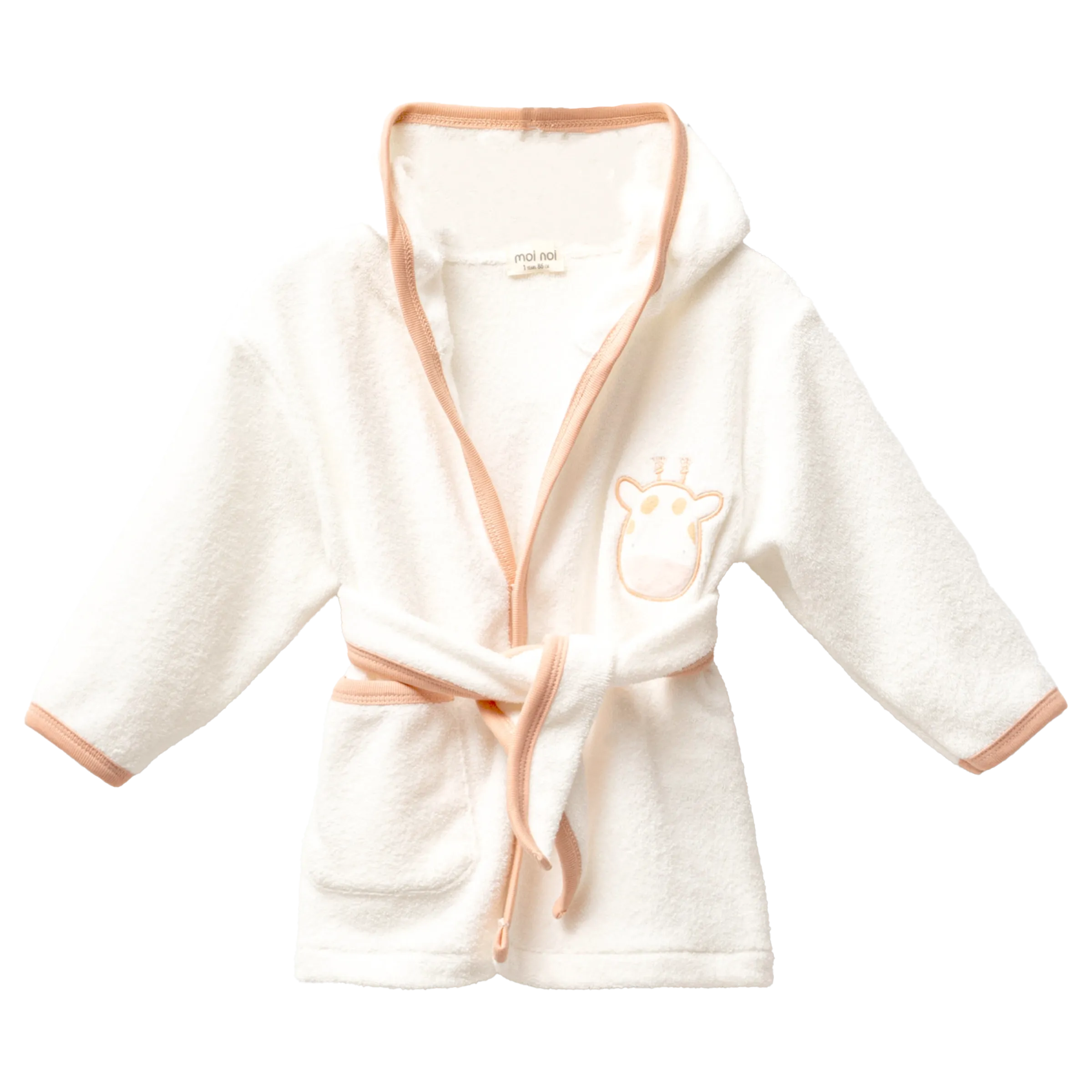 Ivory Giraffe Graphic Bathrobe