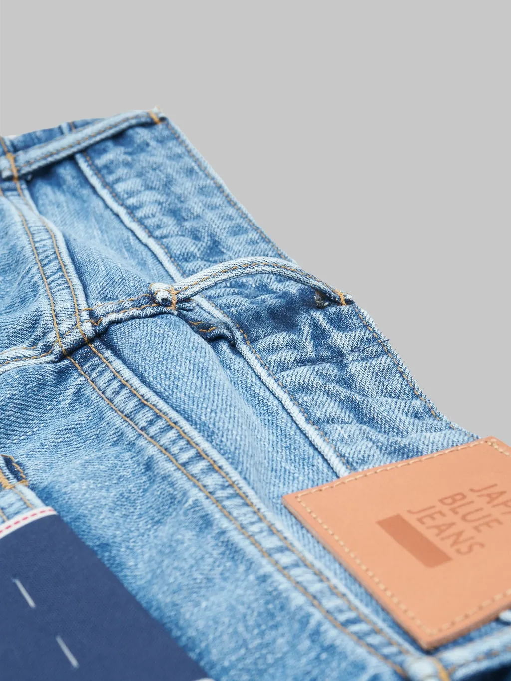 Japan Blue J304-LI 12.5oz Africa cotton Stonewashed Straight Jeans Light Indigo