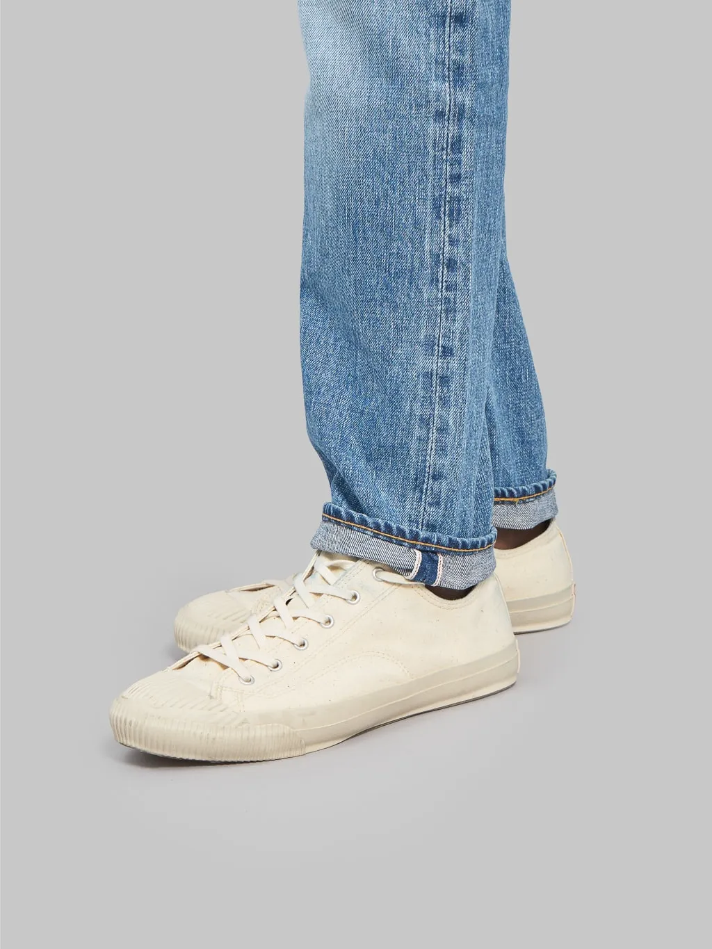 Japan Blue J304-LI 12.5oz Africa cotton Stonewashed Straight Jeans Light Indigo