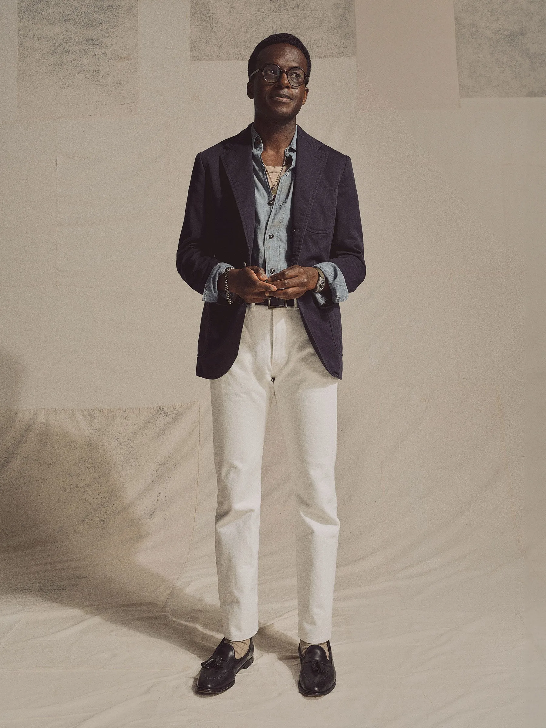 J.PRESS x BUCK MASON 5 POCKET JAPANESE DENIM JEANS - WHITE